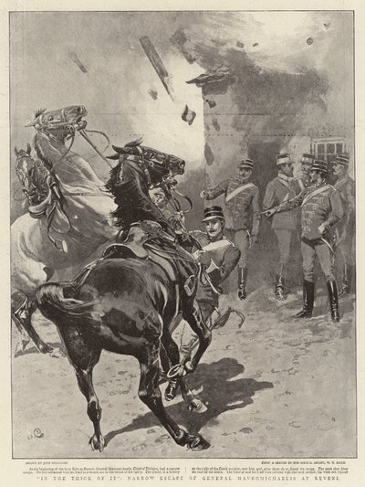 その厚さの中で、レヴェニでのマヴロミケリス将軍の狭い逃避 作： John Charlton